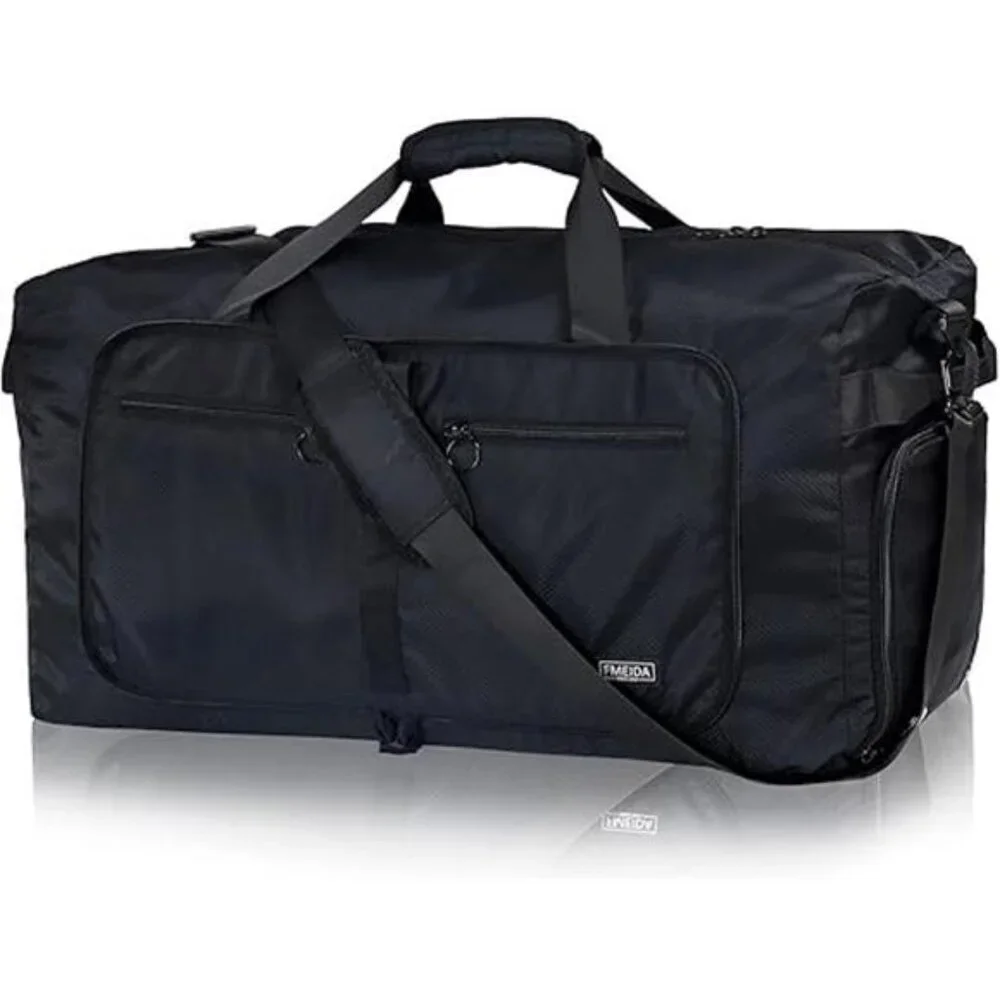 65L Duffle Bag with Shoes Compartment,Foldable Travel Duffel Bags for Men Women